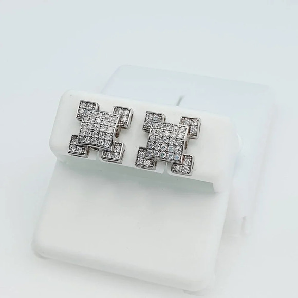 925 Sterling Silver Cubic Zirconia Earrings, U19254790 - Picture 6 of 11